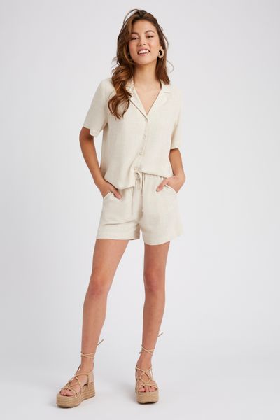 Ensemble fluide chemisette/short